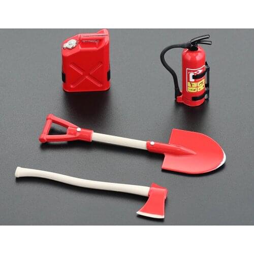 RC Car Metal Simulation Decoration Tool Axes Oil Barrel Fire Extinguisher for 1/10 RC Crawler Traxxas TRX4 Axial SCX10 Tamiya