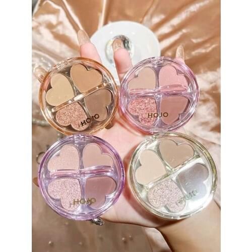 4 Color Metallic Diamond Eyeshadow Palette Makeup Palette Shimmer Matte Glitter Pigmented Maquillage EyeShadow Pallete Cosmetic