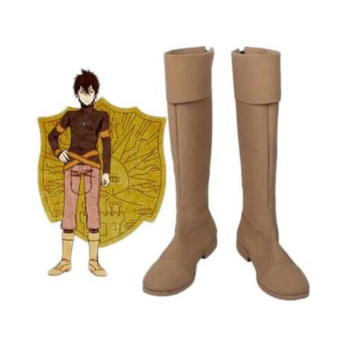 Black Clover Kingdom Golden Dawn Magic Knight Yuno Cosplay Shoes Boots Halloween Party Custom Made Adult Men Shoes Accessories