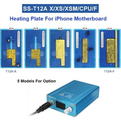For iPhone X/XS/XS MAX SS-T12A iPhone Motherboard Separator Heating Station CPU IC Chips Disassembly Glue Remover