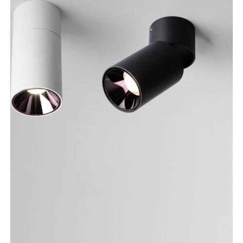 Dimmable Foldable / Rotatable 12W 7*15cm Spotlight Living room TV Background wall Ceiling LED Downlight COB Anti glare