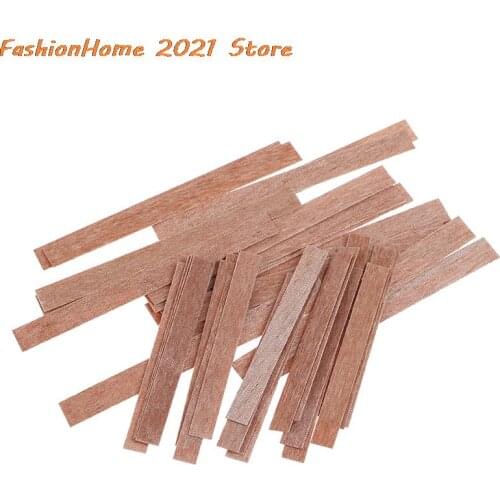 20Pcs 70/100mm Solid Wooden Candles Core Wicks For Candles Soy Or Palm Wax Candle Making Supplies DIY Candle Making Accessory