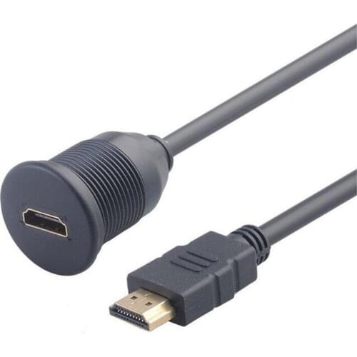 Car Mount Male to Female Extension Cable Truck Boat Motorcycle Dashboard Flush Mount With Mounting Panel