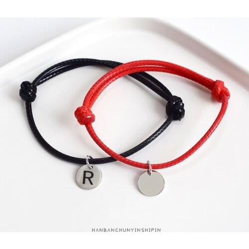 La Monada 925 Sterling Silver Fashion Couple Classic Red Rope Bracelets Red Thread Line Silver Jewelry Bracelets For Women Men