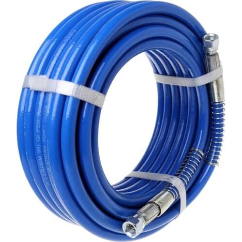 15m Airless Paint Spray Hose Tube Pipe 5000PSI Sprayer Fiber For Sprayer Gun New