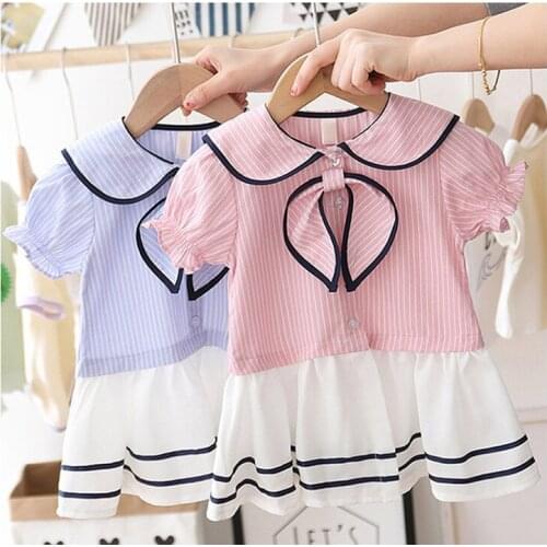 2020 baby girls dresses summer school style dresses patchwork dress casual dress girls dresses 32