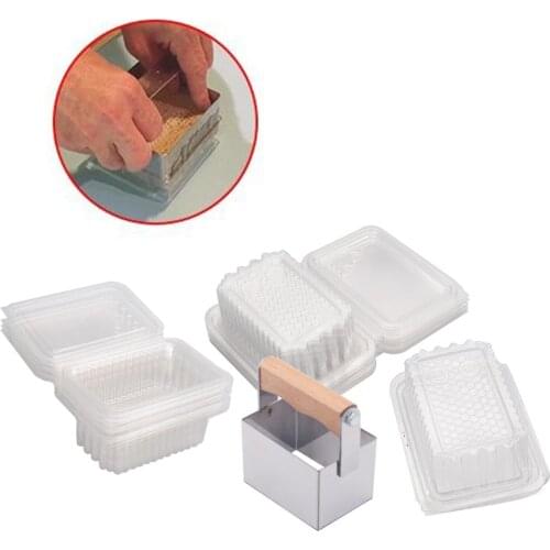 8.5x6cm Bee Honeycomb Nest Honey Cutter Rectangular Beekeeper Supplies