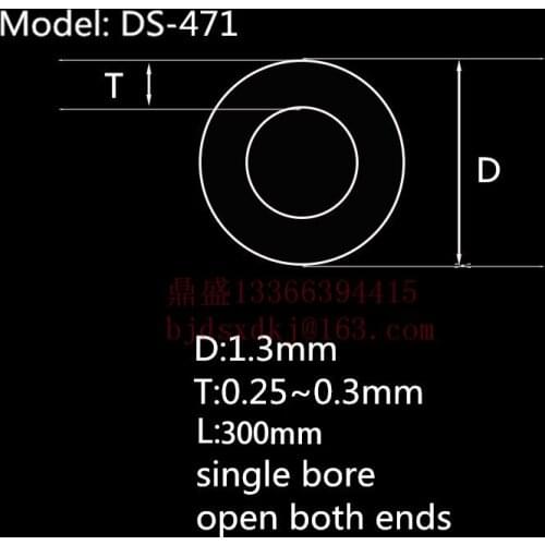 99.5%Al2O3 High Thermal Corundum Tube OD1.3*ID0.7mm/Round Single-Bore Alumina Tube/Insulating Ceramics For Thermocouple Sensors