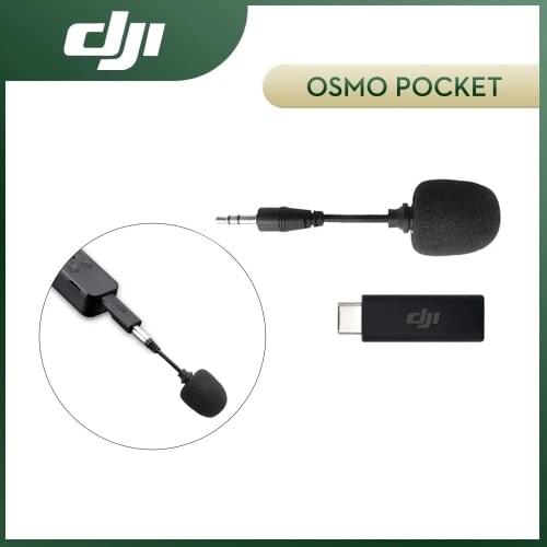 DJI Osmo Pocket 3.5mm Adapter DJI Pocket 2 Accessories Support External 3.5mm Microphone for Higher Quality Sound Recording