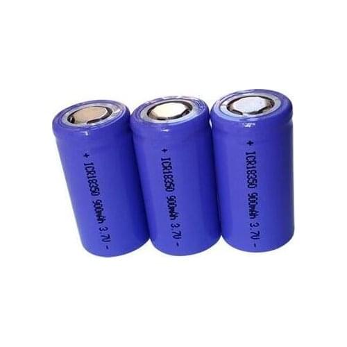 Free ship 3pcs/lot 3.7V 18350 900mAh lithium battery li-ion rechargeable battery