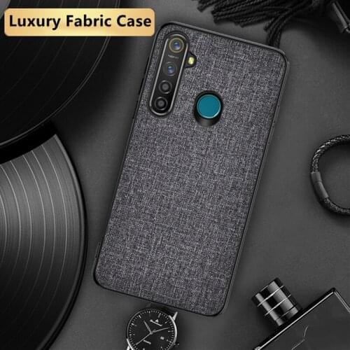 Soft Cloth Fabric Phone Case For OPPO Realme 8 7 6 5 3 2 Pro 6i 6s Silicone Case Back Cover Realme X50 X2 X7 Pro C11 C15 C3 V5