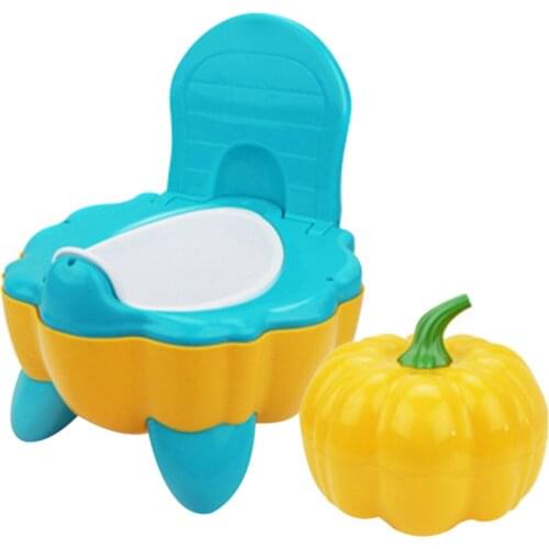 Baby Pumpkin Potty Seat Children Toilet Training Seat Pedestal Cushion Pad Ring Baby Toilet Seats Children Furniture