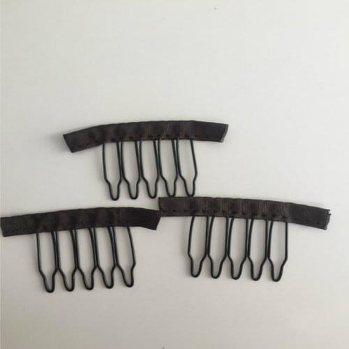 100PCS 5 teeth 2.7cm*3.0cm Wig Combs Clip for Hair Wigs
