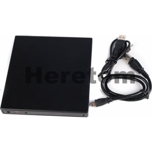 Heretom 12.7mm USB 2.0 SATA To SATA External Optical Drive Case DVD/CD-ROM External Enclosure For Laptop Desktop