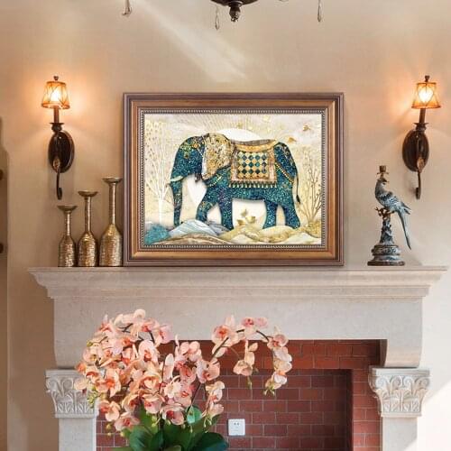 Elephant Picture diamond painting European Diamond art painting Cross Stitch DIY Diamond Mosaic Embroidery Home Decor Gift