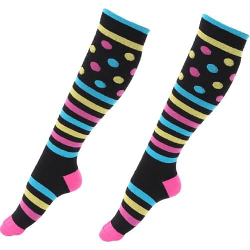 Compression Socks For Men & Women - (1Pair)- Best Sports Socks for Running,Climbing,Sports, Travel- 15-20mmHg
