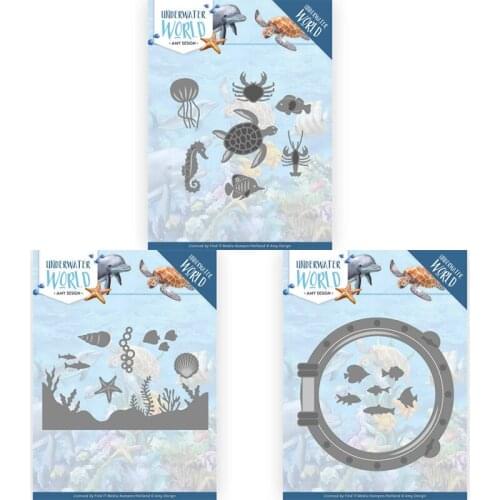 Piggy Craft metal cutting dies cut die mold Underwater World Scrapbook paper craft knife mould blade punch stencils dies