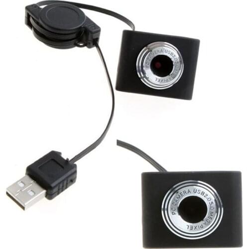 Mini USB 2.0 50.0M PC Camera HD Computer USB Webcamera For Laptop Live Broadcast Video Calling Conference Digital Clip-on Webcam
