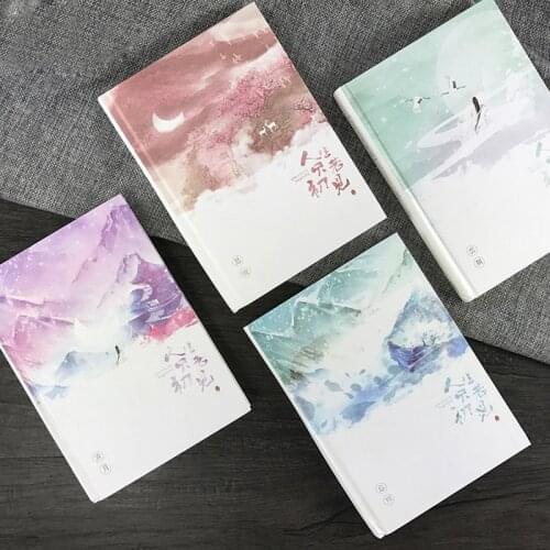 MISS BEN Antiquity Aesthetic Series n04 Luminous HardShell Notepad Horizontal Grid Inner Paper 1PCS Notebook Diary