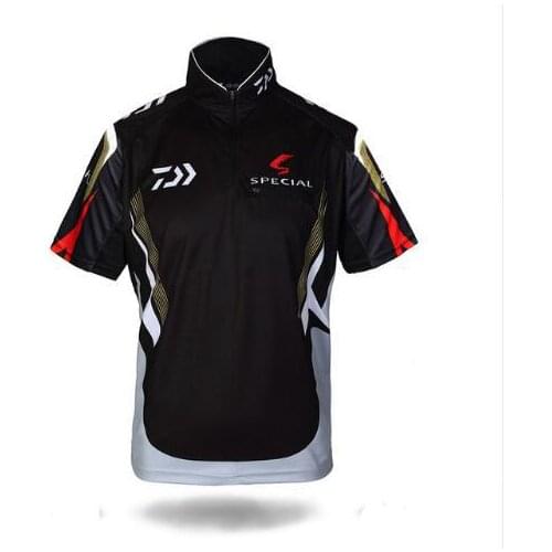 DAIWA Men Fishing Vest Moisture Wicking Breathable Short Sleeve T Shirt Sports Cycling Clothes Ropa Daiwa