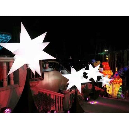 Inflatable tripod stand balloon for outdoor advertising/ tripod pole standing lighted balloon for wedding/event/party decoration