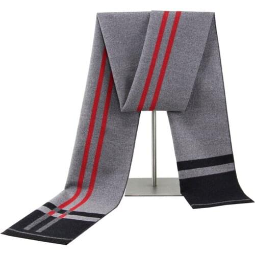 New Mens Warm Scarf In Winter. European and American Fashion Leisure Stripe Cotton Scarf