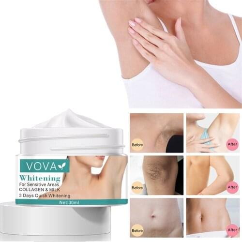 Armpit Whitening Cream Bleaching Facial Body Cream Skin Whitening Moisturizing Privates Knees Care Whitening Brightening Cream