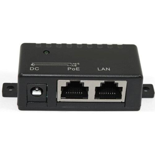 12V 24V 48V/1A POE Passive Injector Power Splitter for IP Camera POE Mount Power Adapter Module Accessories Power Supply