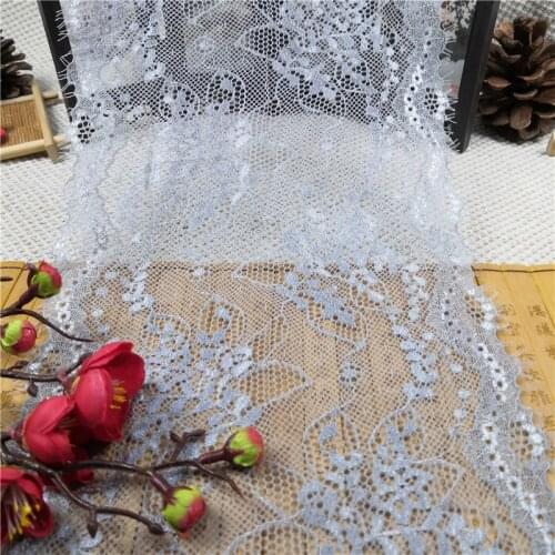 RR2976 19CM Package stamp accessories black and white elastic lace while diy craft clothing fabric sofa lace curtain material