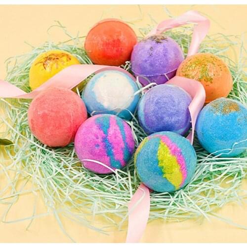 12Pcs/Set Bath Bomb Moisturizing Smoothing Skin Soft Shower Salt Aromatherapy Bubble Bath Ball for Bathroom