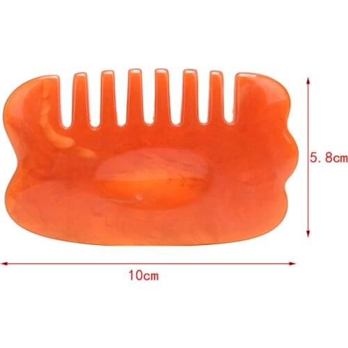 Natural Jade Stone Pressure Guasha Scraper Stone Head Massage Comb Healthy Tools