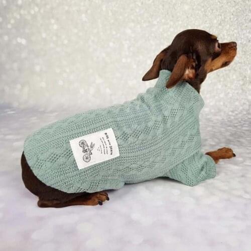 Dog Sweater Winter Pullover Knitted Crochet Clothes for Small Medium Dog Cat Dachshund Christmas Pet Costume Sweatershirt Jersey