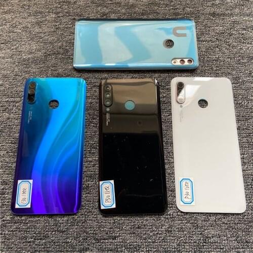 6.15" For Huawei P30 Lite Back Battery Cover Glass Rear Door Case Panel Back Cover Housing With Camera Lens For Huawei Nova 4e