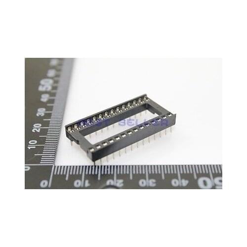100pcs 28Pin DIP SIP IC Sockets Adaptor Solder Type Wide