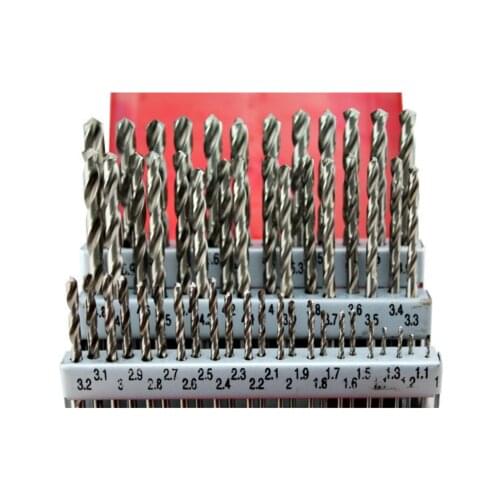 51 Parts Metal Twist Drills for Woodworking Tools