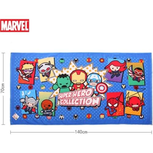 70x140cm 100% Cotton Avengers Bath Towel Beach Towel Iron-man Captain Blanket Adult Children Boys Girls travel swimming bath