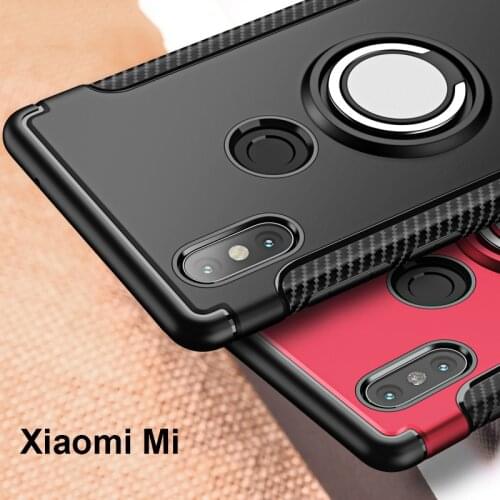 Finger Ring 360 Full Protect Case For Xiaomi Mi Mix 2S Mix 2 For Xiaomi Mi Note 3 Max 3 A1 A2 Cover Case For Xiaomi Mi 6 Mi8