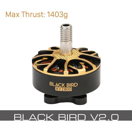 T-MOTOR BLACK BIRD 2207 V2 KV1950 KV2800 BRUSHLESS FPV Motor Champion Co-brand for freestyle Version