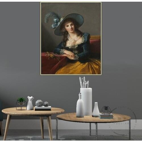 E.Vigee Lebrun"Countess Louis Philippe De Segur"Canvas Oil Painting Wall Aesthetic Backdrop Home Room Interior Decoration