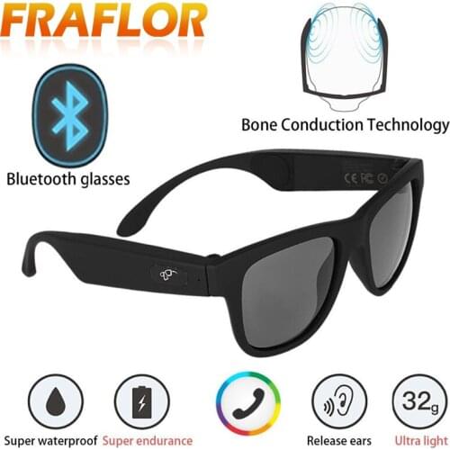 G1 Polarized Sunglasses Bluetooth Bone Conduction Headset SmartTouch Smart Glasses Health Sports Wireless Headphones&Microphone