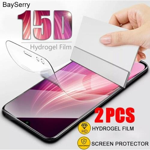 2Pcs 15D Hydrogel Film For Xiaomi Mi 10 Mi 9 Mi 9T Pro Mi 8 A3 Screen Protector For Xiaomi Redmi Note 10 9 8 7 K20 K30 Pro 8T 9S