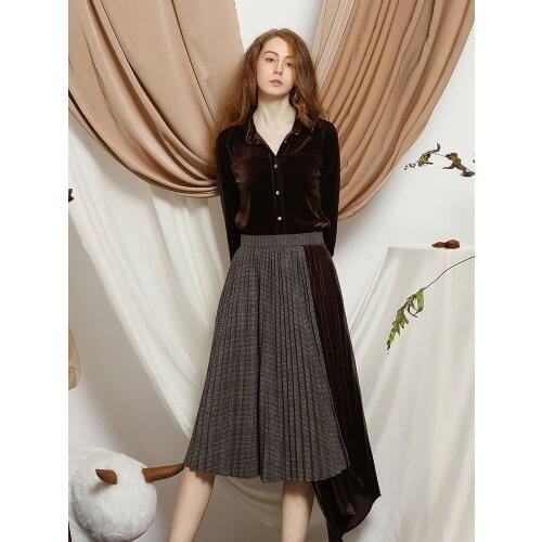 KOMELLO Women's Pleated Skirts