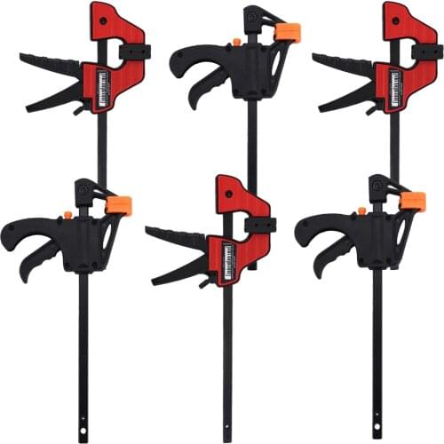 New arrival 4 inch 4/6/8/10 Pcs Woodworking Clamp Bar F Clip Quick Ratchet Wood Working DIY Carpenter Hand Tools F Clamp