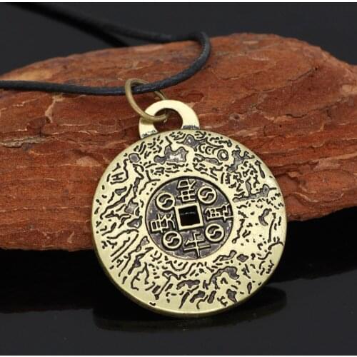 Nordic Viking Mjolnir Stainless Steel Thor Hammer Skull Helm of Awe Necklace For Men With Valknut Gift Bag