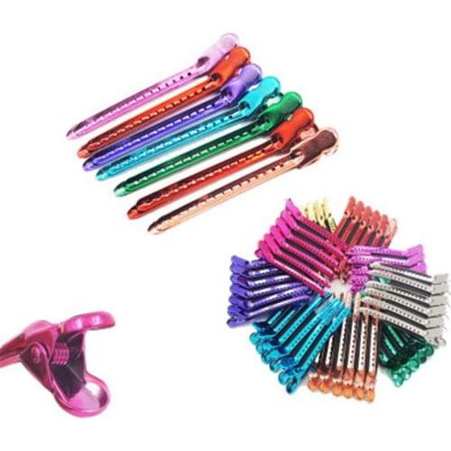 New Colorbond Duck Clip Stainless Steel Wave Hairpin Hair Twisting Hairdressing Tool for Salon Barber Shop E308