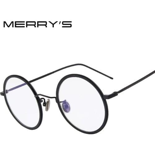 MERRYS Fashion Women Round Optical Frames Eyeglasses Men Classic Glasses S8109