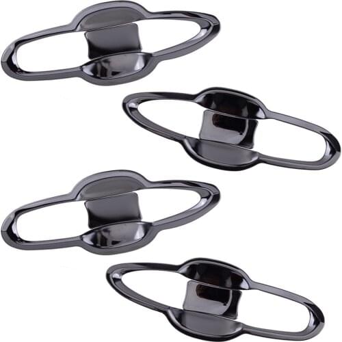 1 Set Exterior Door Handle Bowl Cover Trim Protector Car Black Titanium Stainless Steel Fit for Toyota Camry 2018 2019 2020 2021