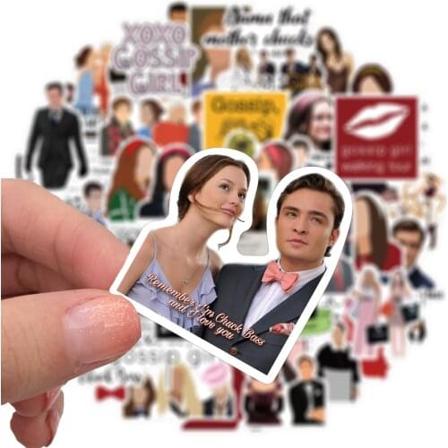 10/50pcs/pack Gossip Girl TV Show Graffiti Stickers For Furniture Wall Desk DIY Chair Toy Car Trunk Computer Decal TV Motorcycle