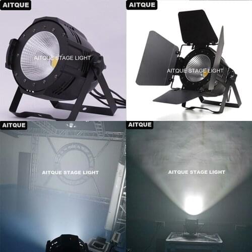 10pcs Indoor Led cob Par Light 100w With Barn Door LED Par Light Spot Disco par can lyre wash