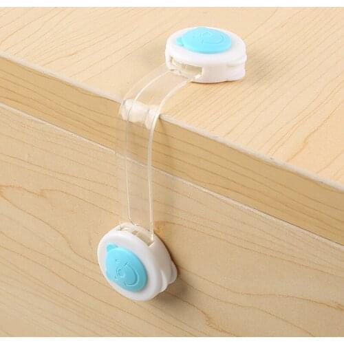 2 PCS Mother Kid Safety Cabinet Locks Longer Safety Products Mult Protective Infant Safety Lock drawer Baby Refrigerator Lock